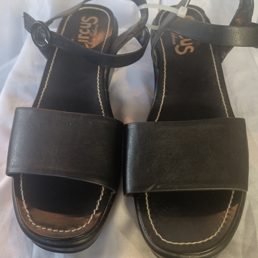Circus by Sam Edelman Black and Gold Sandals